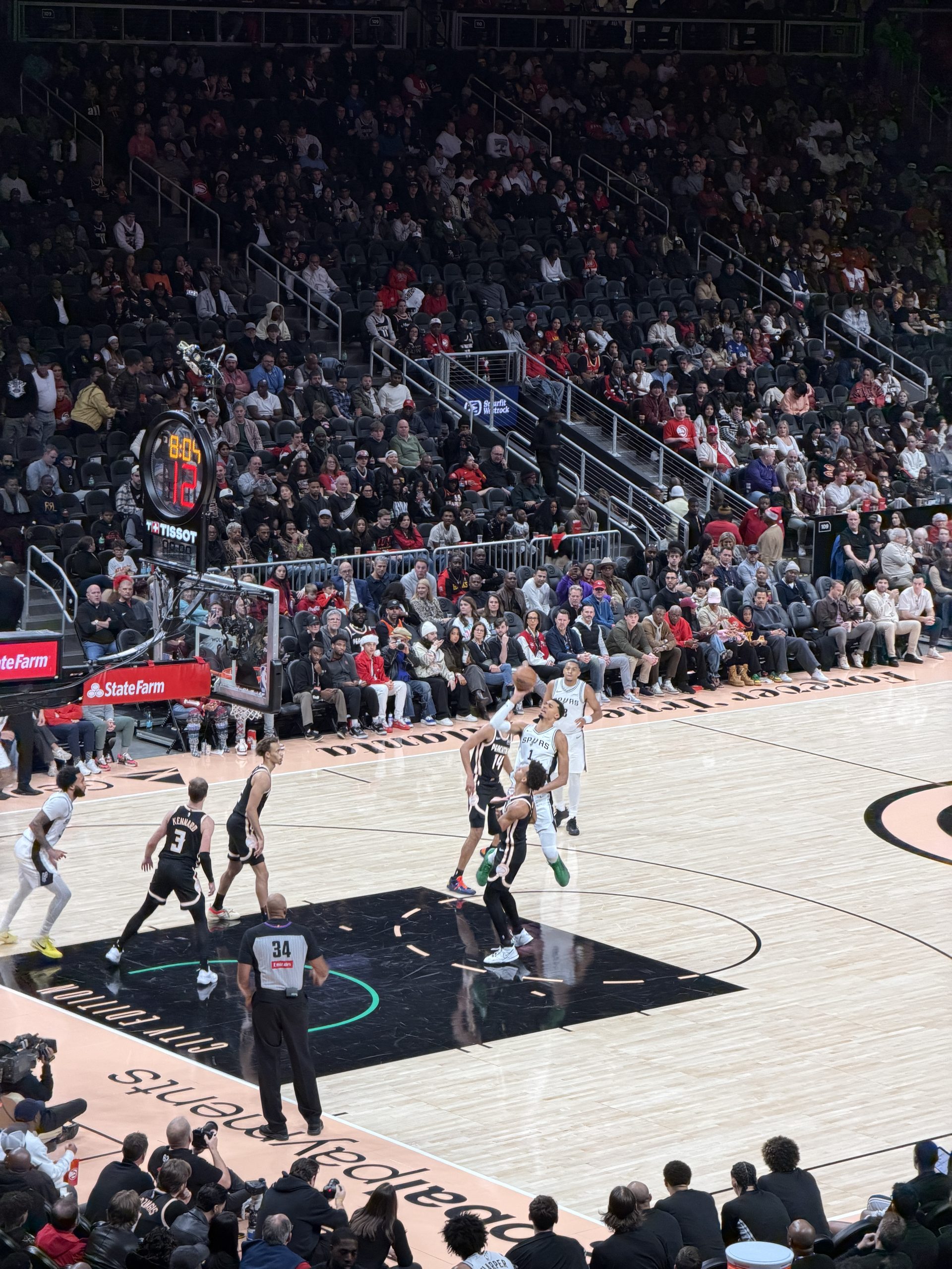 No Trae tonight, Atlanta Hawks played second fiddle to Wemby, Spurs by 28